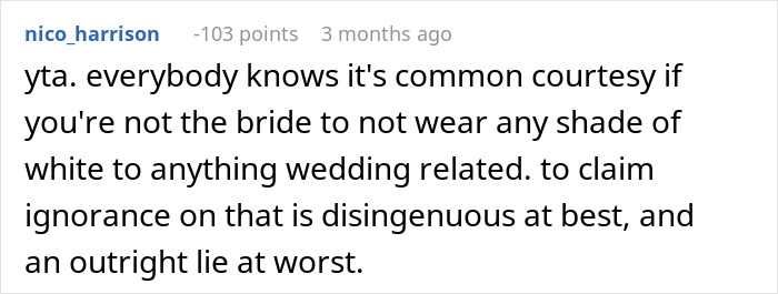 Guest Shamed Over Sleeveless Top And "White" Outfit Gets Unexpected Revenge Guest Shamed Over Sleeveless Top And "White" Outfit Gets Unexpected Revenge