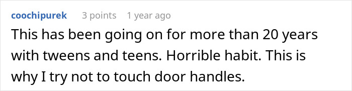 Screenshot of a netizen's comment about Jaden Smith's son being spotted holding his manhood in public.