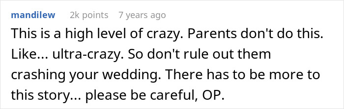 Woman Discovers Her Mom’s Secret Plans For Her Wedding Day, Cuts Off Every Family Member Involved Woman Discovers Her Mom’s Secret Plans For Her Wedding Day, Cuts Off Every Family Member Involved