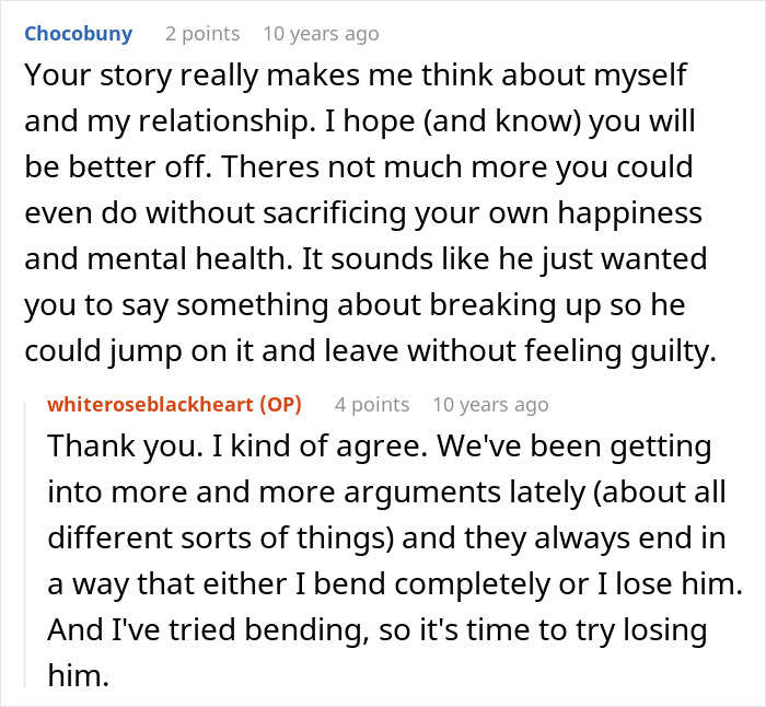 A screenshot of a Reddit comment sympathizing with an introverted GF's experience at a bar crawl for a birthday. A screenshot of a Reddit comment sympathizing with an introverted GF's experience at a bar crawl for a birthday.