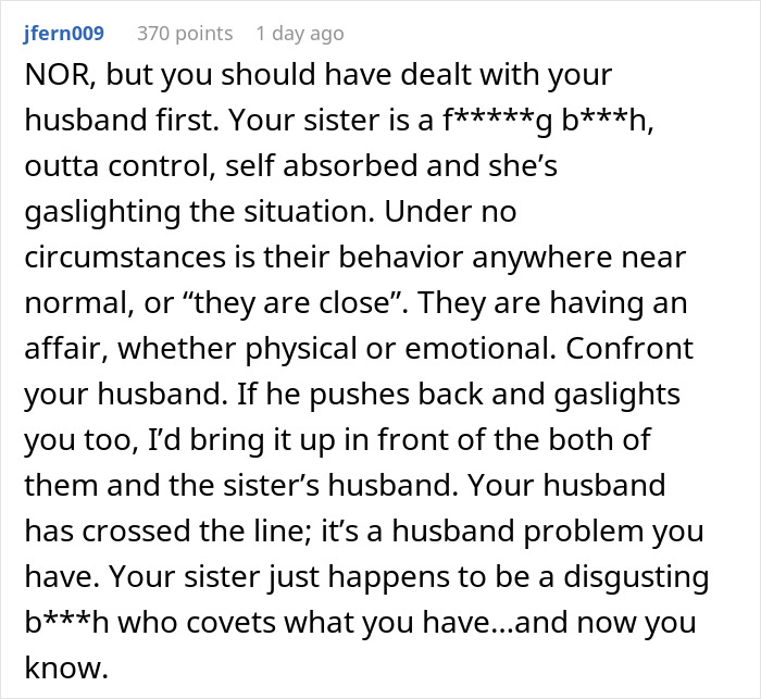 Hubby And Wife&rsquo;s Sis Text Privately And Spend Time Alone, Wife Gets Called Jealous For Speaking Up