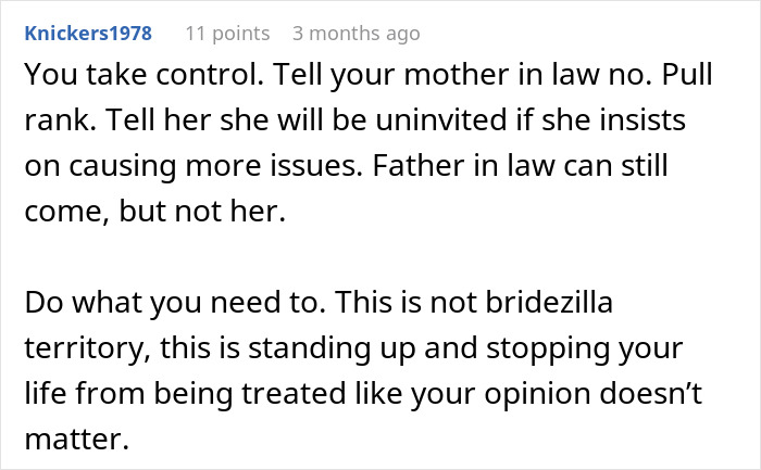 MIL Tries To Take Over Wedding Planning, Bride Can't Take It Anymore MIL Tries To Take Over Wedding Planning, Bride Can't Take It Anymore