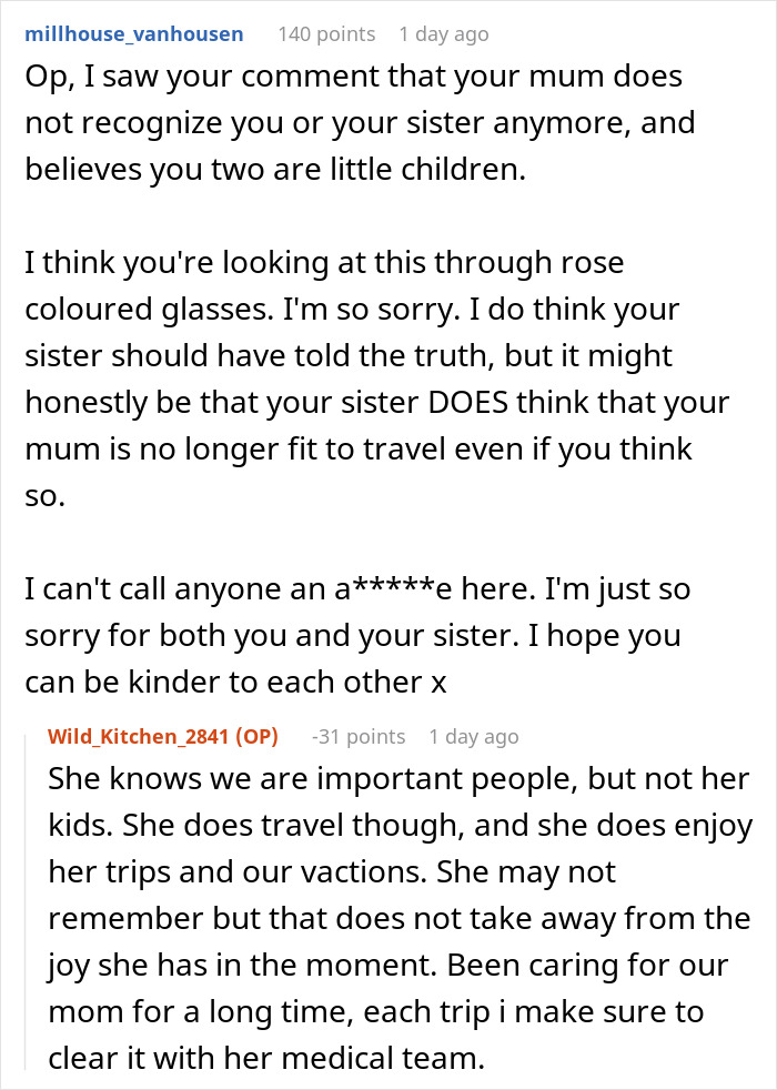 Comment on mom not recognizing family and traveling despite dementia Comment on mom not recognizing family and traveling despite dementia