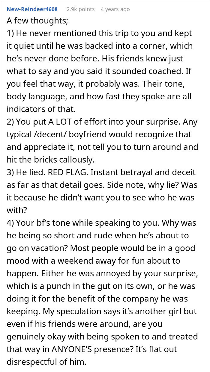 Woman Travels For Hours To Surprise Her Long-Distance Boyfriend, It Doesn’t Go As Planned Woman Travels For Hours To Surprise Her Long-Distance Boyfriend, It Doesn’t Go As Planned