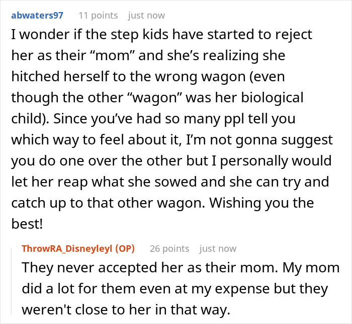 Step kids rejecting mom and realizing she chose wrong family