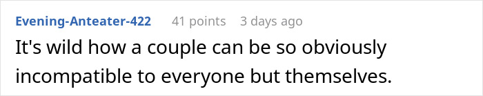 Reddit comment highlighting incompatibility between a man and his introverted GF during a birthday bar crawl. Reddit comment highlighting incompatibility between a man and his introverted GF during a birthday bar crawl.