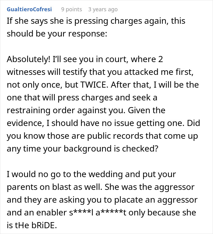 Advice on pressing charges for sister and creepy brother-in-law Advice on pressing charges for sister and creepy brother-in-law