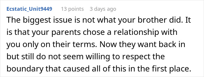 Comment on parents choosing relationships on their terms and respecting boundaries Comment on parents choosing relationships on their terms and respecting boundaries