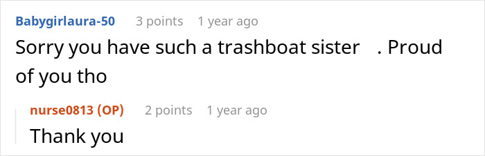 Supportive comment about difficult sister during wedding prep Supportive comment about difficult sister during wedding prep