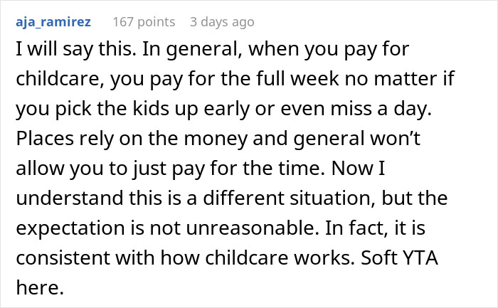 Comment on childcare payment expectations and babysitting dispute Comment on childcare payment expectations and babysitting dispute