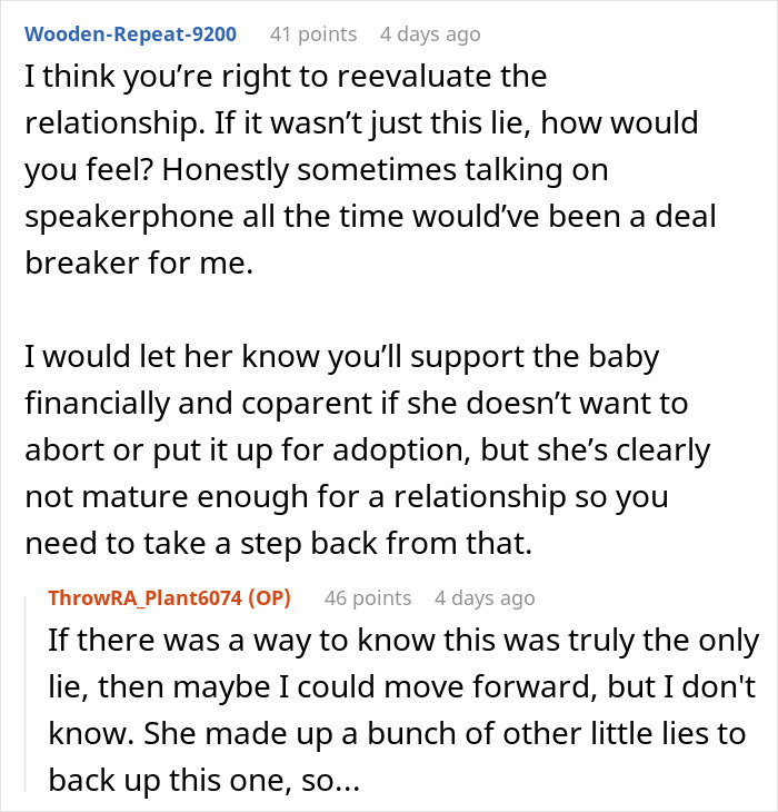 Comments reevaluating relationship after woman throws fake 26th birthday lie