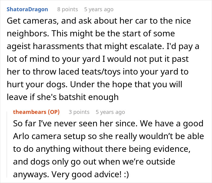 A comment offering advice for dealing with a Karen who showed up to a stranger's home, saying her son deserves it more. A comment offering advice for dealing with a Karen who showed up to a stranger's home, saying her son deserves it more.