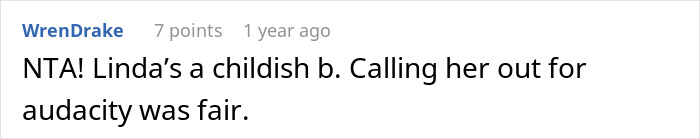 A comment about MIL showing up to son's wedding in white.