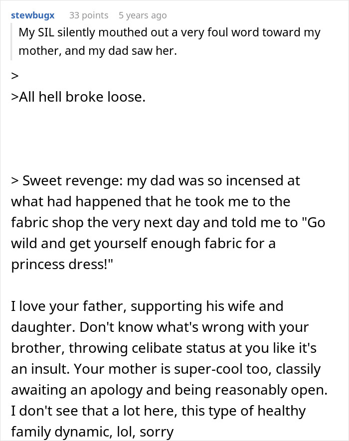 Woman in dilemma over sister-in-law's elaborate wedding dress request