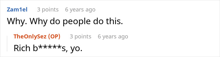 Comment discussing reasons behind rich mom's parenting choice Comment discussing reasons behind rich mom's parenting choice