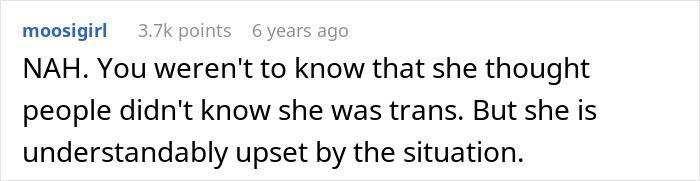 Trans Woman Mad At Coworker Who "Clocked" Her Identity, Which She Thought Was A Secret All Along