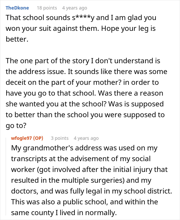 A disabled teen's mom legally takes down school staff for denying an elevator key to her child.