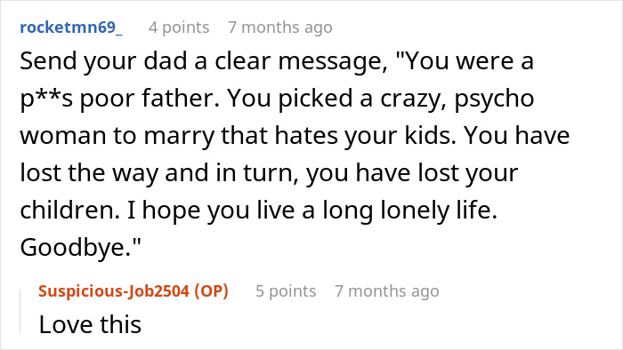 Guy Sides With Toxic Wife Who Bullies His Kids, Ends Up Hurting 14YO, Who Blocks Him For Good
