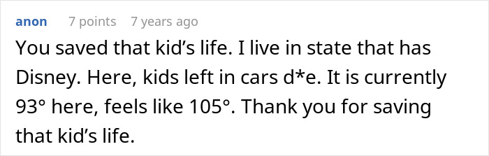 Screenshot of a Reddit comment praising someone for saving a kid's life after a Mom's parenting fail. Screenshot of a Reddit comment praising someone for saving a kid's life after a Mom's parenting fail.