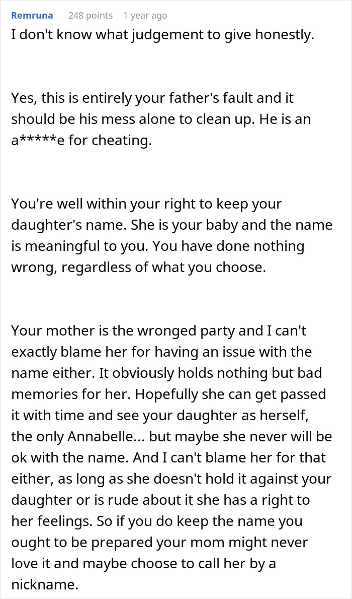 Woman Finds Out The Name She Gave Her Baby Has A Bad History In Her Family, Refuses To Change It Woman Finds Out The Name She Gave Her Baby Has A Bad History In Her Family, Refuses To Change It