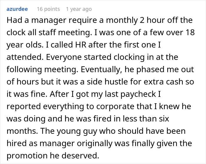 A new hire challenges management's illegal shenanigans, leading to collective action.