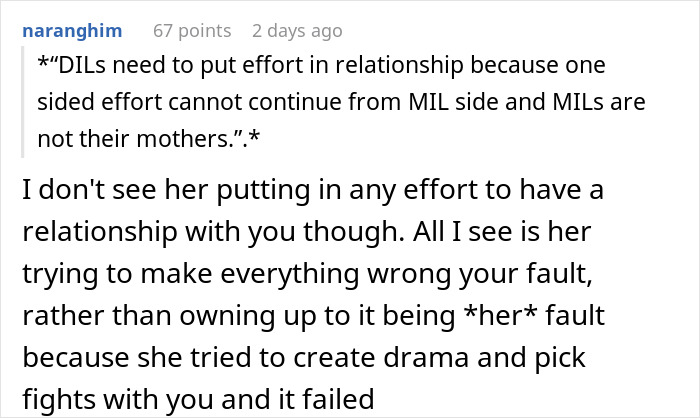 Comment discussing MIL obsession and relationship boundaries with her son Comment discussing MIL obsession and relationship boundaries with her son