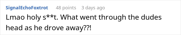 Comment questioning mindset of a boyfriend driving away after a disability incident Comment questioning mindset of a boyfriend driving away after a disability incident