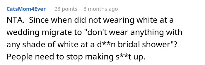 Guest Shamed Over Sleeveless Top And "White" Outfit Gets Unexpected Revenge Guest Shamed Over Sleeveless Top And "White" Outfit Gets Unexpected Revenge