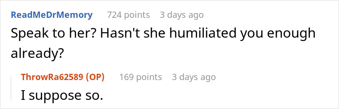 User questions why MOH should speak to bride after humiliation