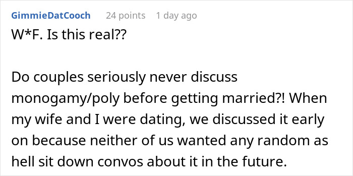 Discussion about an open marriage, a husband agrees to an open marriage and regrets it to avoid divorce. Discussion about an open marriage, a husband agrees to an open marriage and regrets it to avoid divorce.