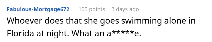 Comment expressing strong disapproval of leaving fake petals on beach after proposal