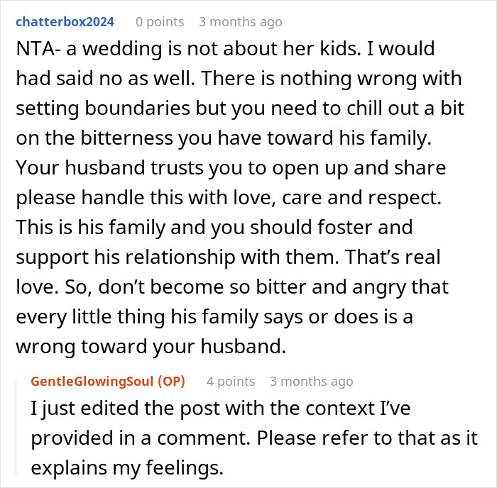 SIL Makes A Weird Demand For The Wedding: "Immediately Said No"