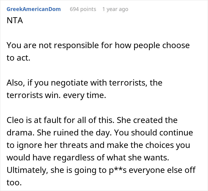 SIL Issues A Mother's Day Ultimatum, Follows Through With A Full Meltdown When It Gets Ignored SIL Issues A Mother's Day Ultimatum, Follows Through With A Full Meltdown When It Gets Ignored