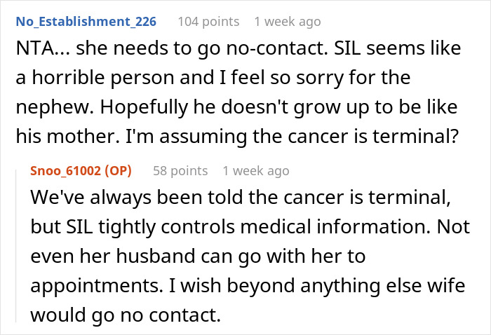 Couple Gets Annoyed That SIL With Cancer Is Taking Away From Their Wedding, It's Way Worse Than That Couple Gets Annoyed That SIL With Cancer Is Taking Away From Their Wedding, It's Way Worse Than That