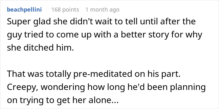 Comment relieved the truth was revealed before the guy made up another story Comment relieved the truth was revealed before the guy made up another story
