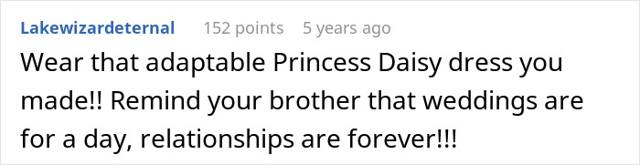Advice to wear adaptable Princess Daisy dress in wedding dress dilemma
