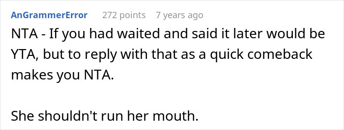 Comment supporting quick comeback about fillers and botox dispute Comment supporting quick comeback about fillers and botox dispute