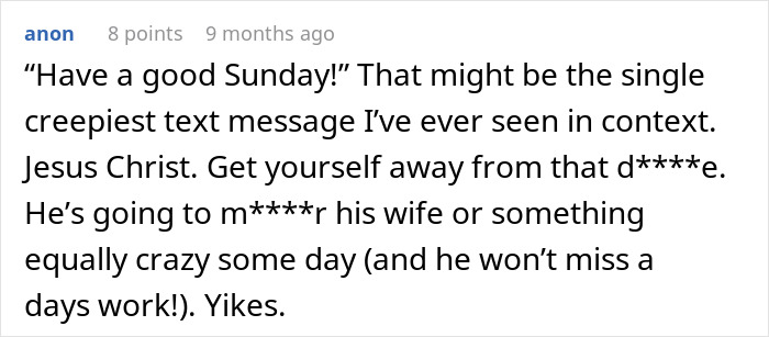 Creepy boss text message enrages employee over grieving at work Creepy boss text message enrages employee over grieving at work