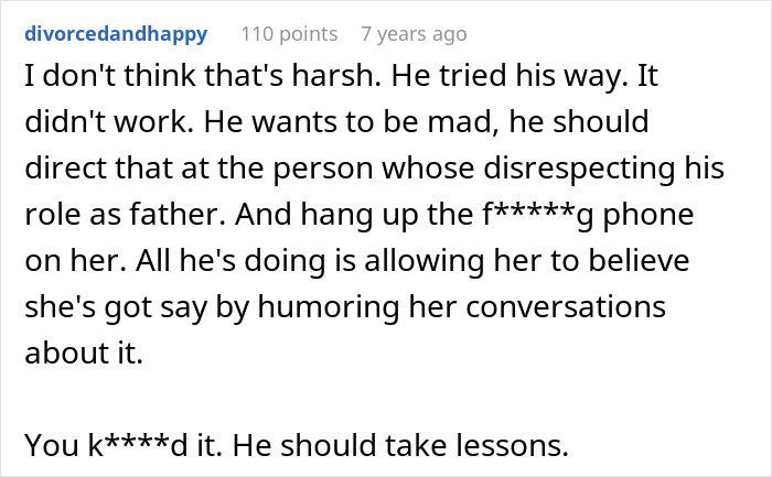 Comment about a pregnant DIL whose MIL wanted the final say on the baby's name.