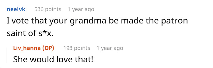 Comment voting grandma as patron saint of defiance Comment voting grandma as patron saint of defiance