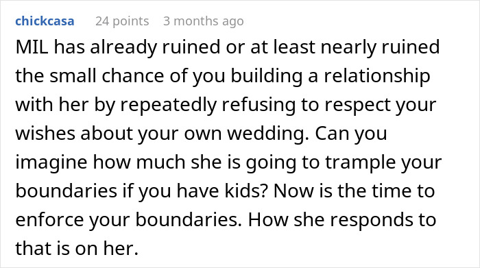 MIL Tries To Take Over Wedding Planning, Bride Can't Take It Anymore MIL Tries To Take Over Wedding Planning, Bride Can't Take It Anymore
