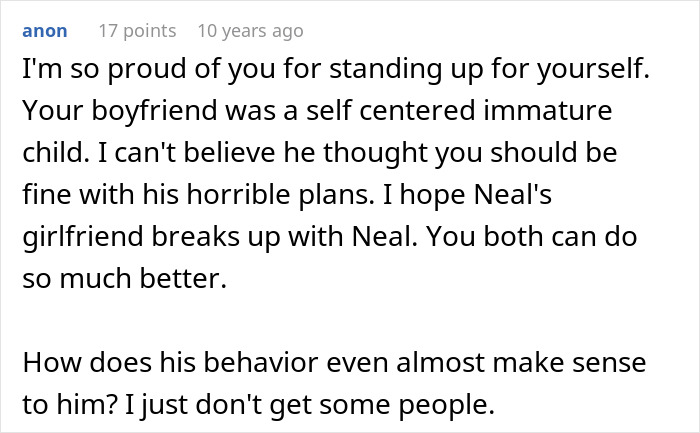A comment supporting an introverted GF who stood up to her boyfriend about a bar crawl for his birthday. A comment supporting an introverted GF who stood up to her boyfriend about a bar crawl for his birthday.