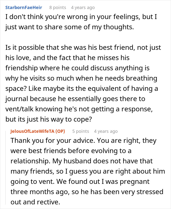Pregnant woman asks husband for divorce due to his stress and disappearing to grieve his late ex-best friend. Pregnant woman asks husband for divorce due to his stress and disappearing to grieve his late ex-best friend.