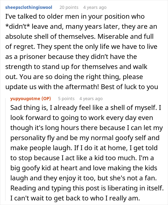 Man realizes fiancée is the problem, feeling like a shell of himself due to overwork and no money. Man realizes fiancée is the problem, feeling like a shell of himself due to overwork and no money.