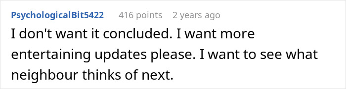 A comment asking for more entertaining updates about the creepy friend trying to steal hubby.