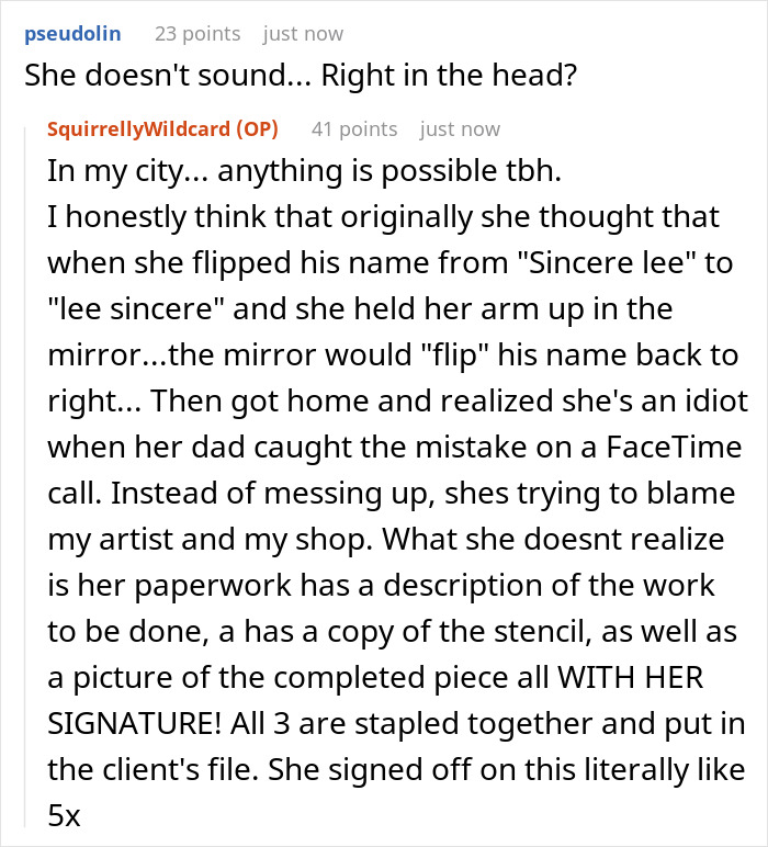 Woman Claims Tattoo Artist Ruined Her Ink, But The Reason Why Leaves The Whole Shop Stunned