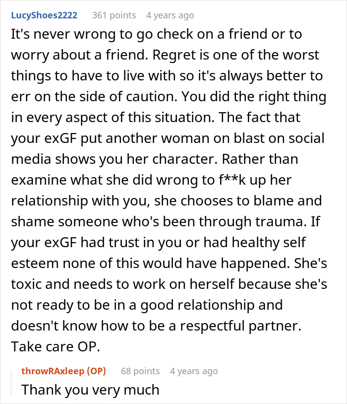 Woman Can't Believe Boyfriend Supports Female Friend In Her Time Of Need, Does Something Drastic
