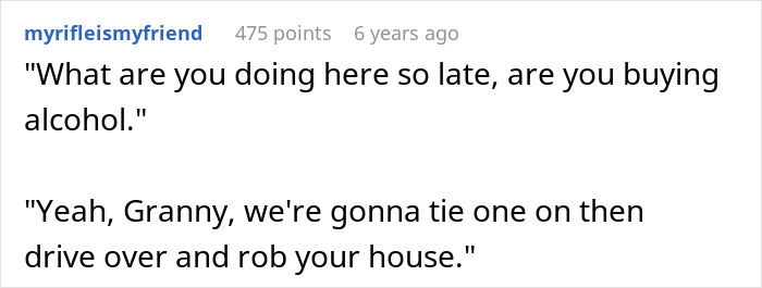 A screenshot of a comment from Reddit, showing a conversation where a MIL tries to humiliate DIL with a sarcastic comeback. A screenshot of a comment from Reddit, showing a conversation where a MIL tries to humiliate DIL with a sarcastic comeback.
