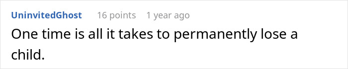 A screenshot of a comment emphasizing the permanent consequences of a woman's gaming problem.