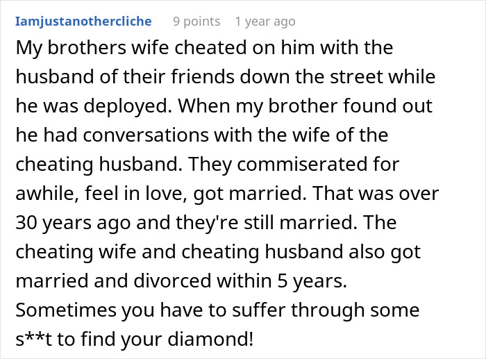 Story about brothers wife's affair and long-term relationship outcomes Story about brothers wife's affair and long-term relationship outcomes
